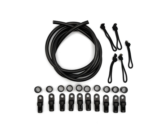 MODmount 48in Shock Cord w/ 10 End Terminations and 5 Paracord Pull Straps