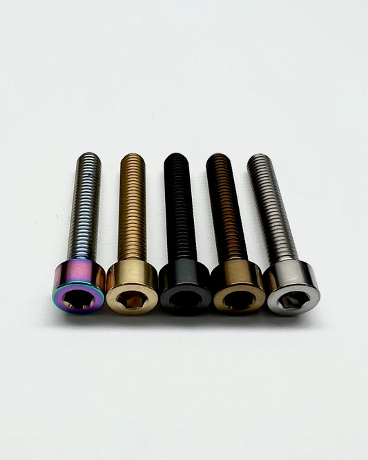 Headset Top Cap Bolt - M6x35mm - Capped Head - Titanium